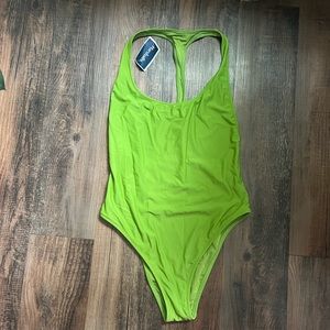 Aerie Lime green one piece swim suit